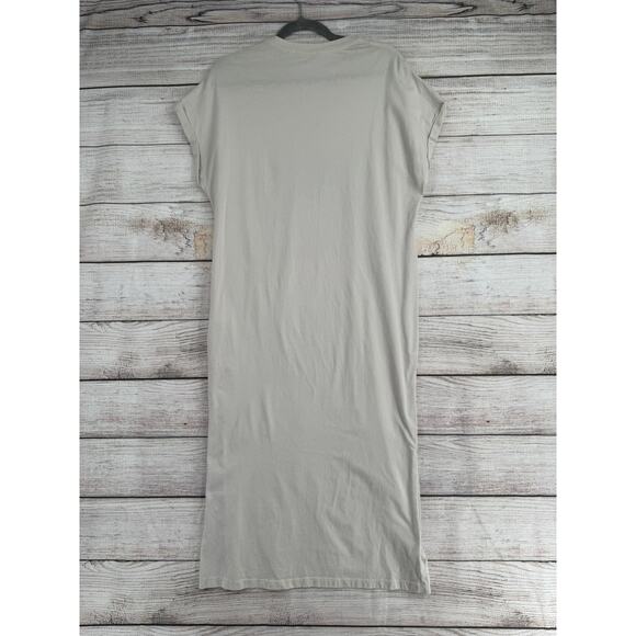 Zutter USA Dreamer Short Sleeve T-Shirt Midi Dress Womens Small Off-White - Picture 2 of 10